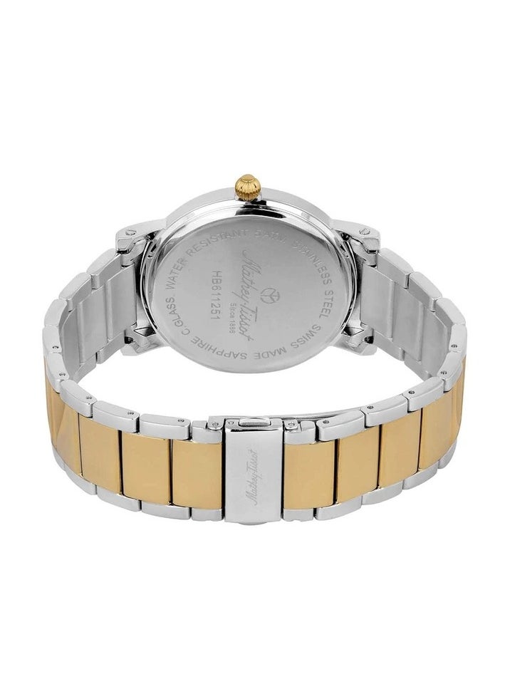 Mathey-Tissot City Metal White Dial Men's Watch HB611251MBI, Analog Display and Stainless Steel Strap, White  - Image 2