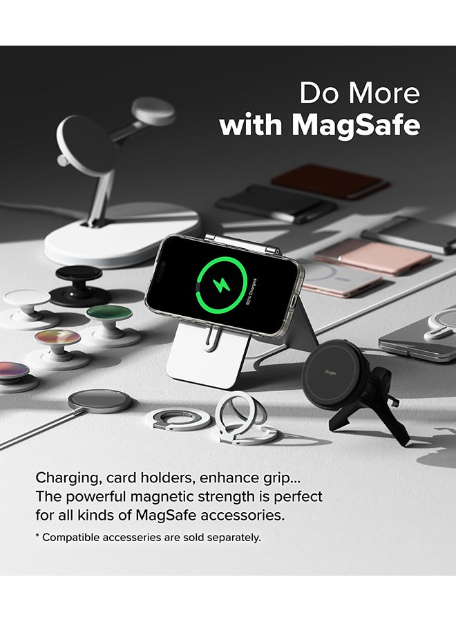 Ringke Fusion Magnetic Case For iPhone 16 Pro Case Cover [Strong Magnet] Anti-Fingerprint Rugged Shockproof Protective Phone Cover- Clear - Image 3