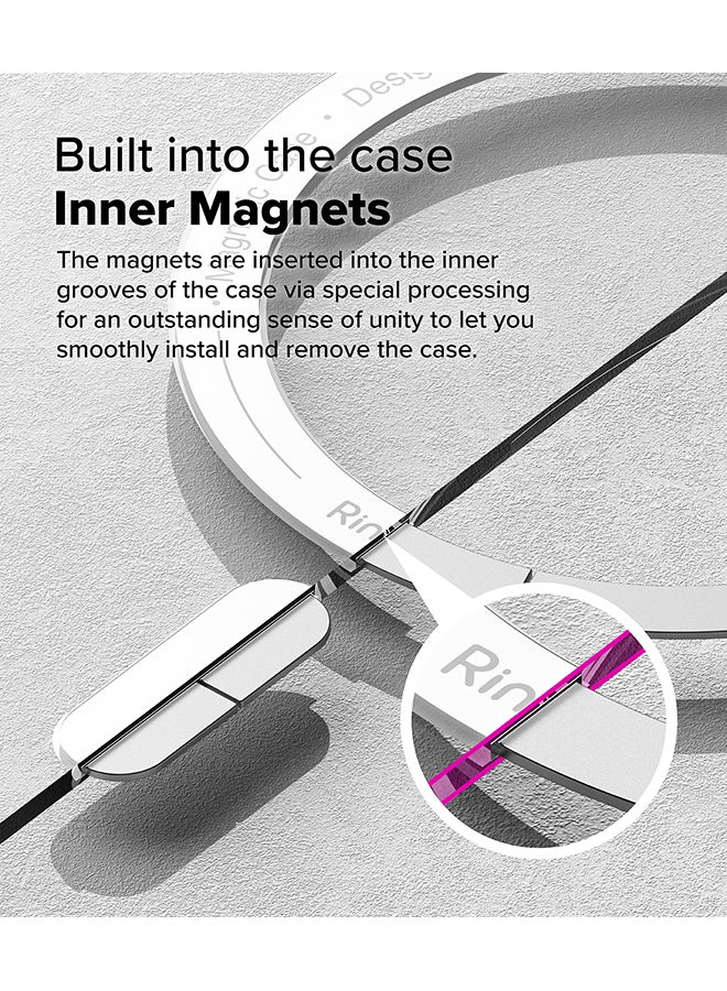 Ringke Fusion Magnetic Case For iPhone 16 Pro Case Cover [Strong Magnet] Anti-Fingerprint Rugged Shockproof Protective Phone Cover- Clear - Image 4