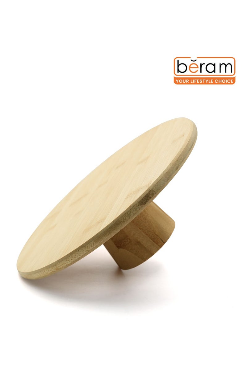 بيرام صينية تقديم دائرية من بامبو Beram بقطر 30 سم – مثالية لطاولة الطعام، لوحة الجبن، صينية مقبلات، تقديم الشاركوتيري، الحفلات، المطبخ، عرض الحلويات، الفواكه والبيتزا – صديقة للبيئة - Image 3