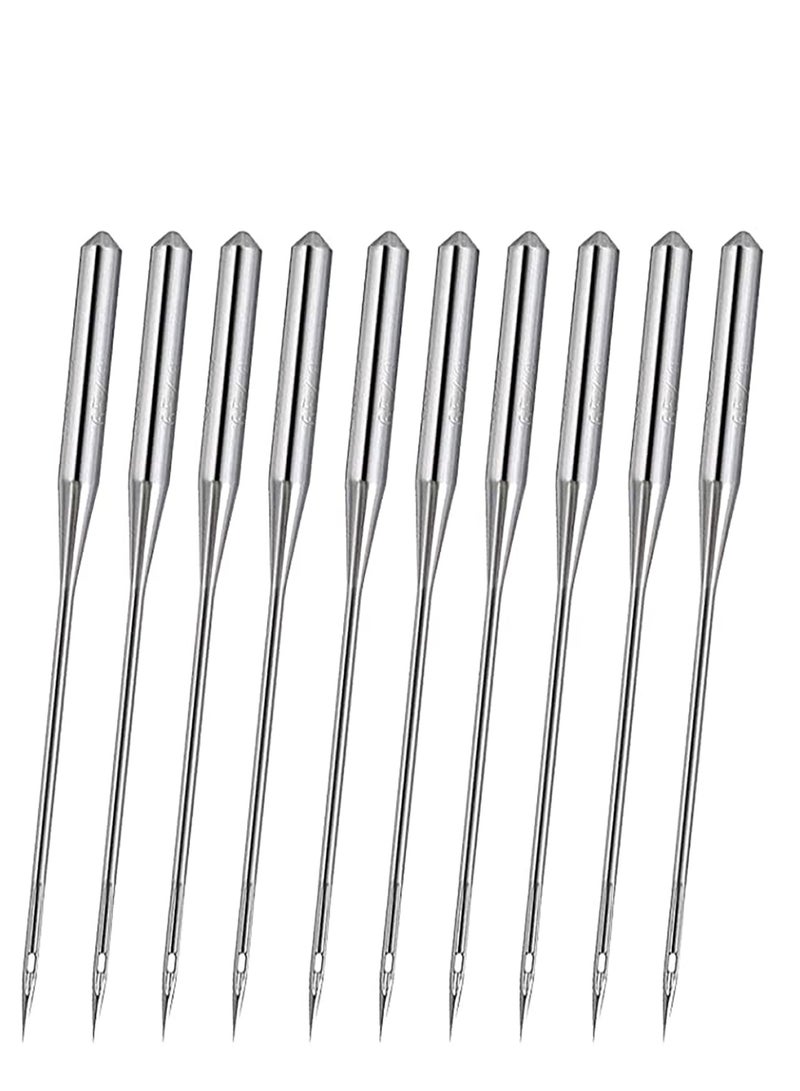 Excefore 10Pcs Overlock Sewing Machine Needles for Singer Brother Janome serger Sewing Machine (DC 90/14) - Image 1