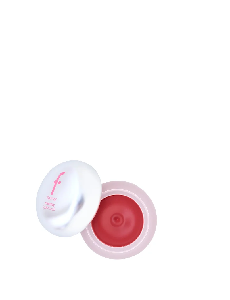 فلورمار K-Spirit Moussy Lip & Cheek – 004 Jammy Red – Multi-Use Lip & Cheek Color, Blendable Mousse Texture, Soft Matte Look