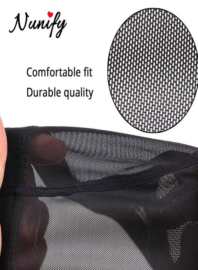 Nunify Breathable Mesh Dome Caps For Wigs Making, Glueless Spandex Wig Cap Hair Weaveing Net With Width Elastic Wig BandsNunify Breathable Mesh Dome Caps For Wigs Making, Glueless Spandex Wig Cap Hair - Image 4