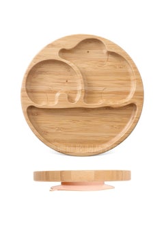 Cute Cartoon Kids Sectioned Dinner PlateDisc elephant dinner plate peach color Disc elephant dinner plate peach color
