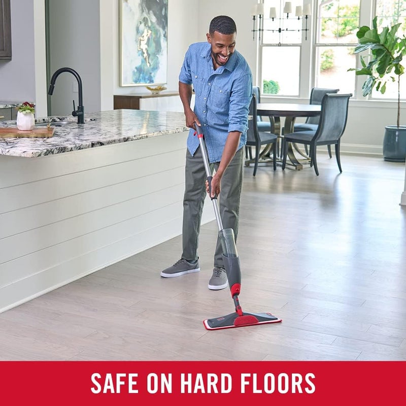 Rubbermaid Microfiber Reveal Spray Mop Floor Cleaning Kit with 3 Microfiber Wet Pads and Refillable Bottle - Image 2