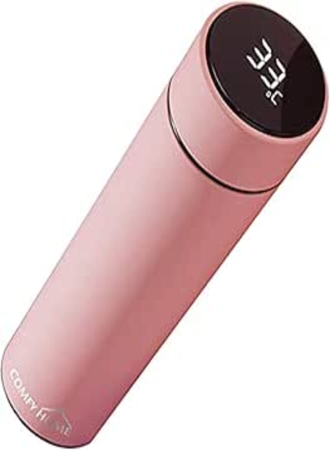 Spaceshoop Comfy Home Smart Thermal Flask (Pink, 500ml)
