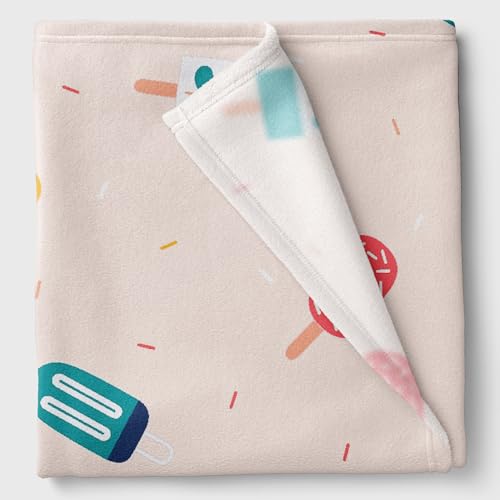 1ST STEP New Born Baby Blanket All Season Printed Single Super Soft Wrapper Sheet for AC Room for Baby Boys, Baby Girls, Babies (Ice Cream, 70 X 100 cms) - Image 5