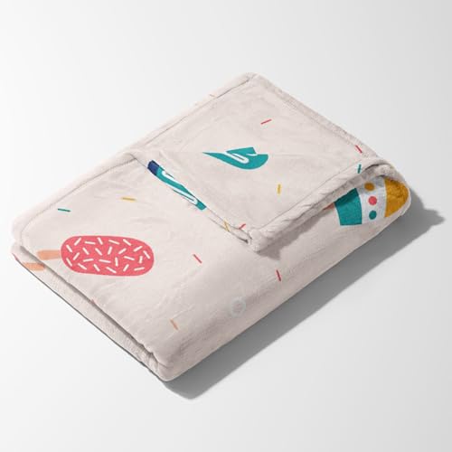 1ST STEP New Born Baby Blanket All Season Printed Single Super Soft Wrapper Sheet for AC Room for Baby Boys, Baby Girls, Babies (Ice Cream, 70 X 100 cms) - Image 3