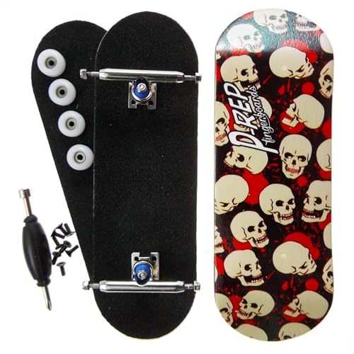 PREP V2 Performance Complete Wooden Fingerboard 32mm Skull - Image 5