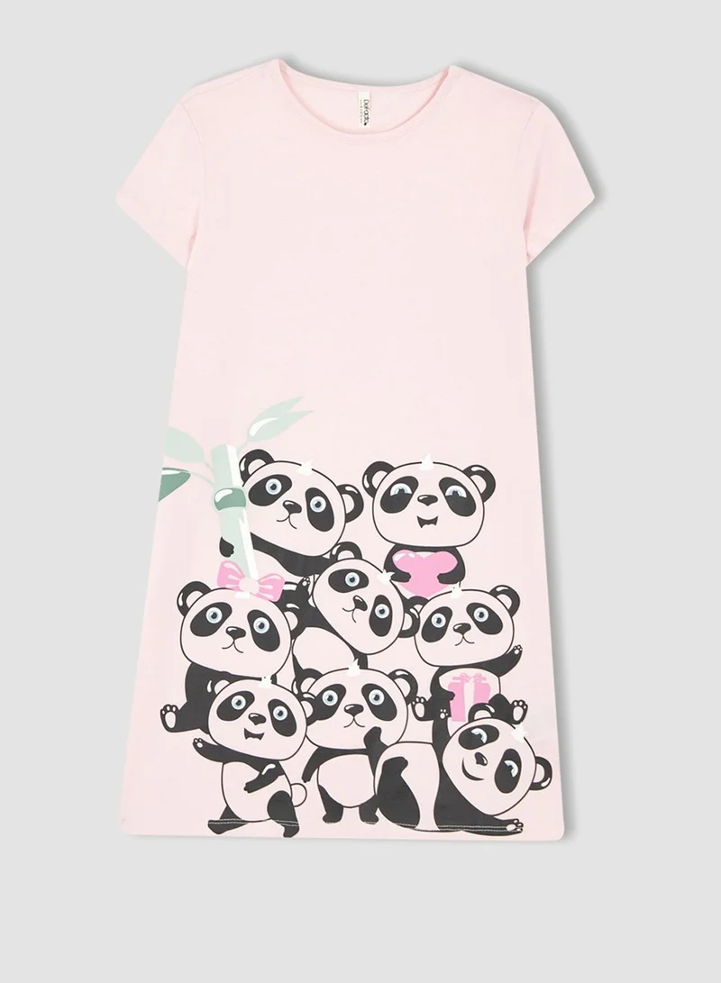 DeFacto Kids Pandas Print Pyjama Dress