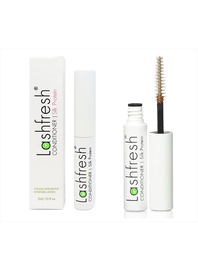 Lashfresh Eyelash Extension Conditioner with Silk Protein, 3ml. Keep natural lashes healthy and strong, soft and silky lash extensions. - Image 2
