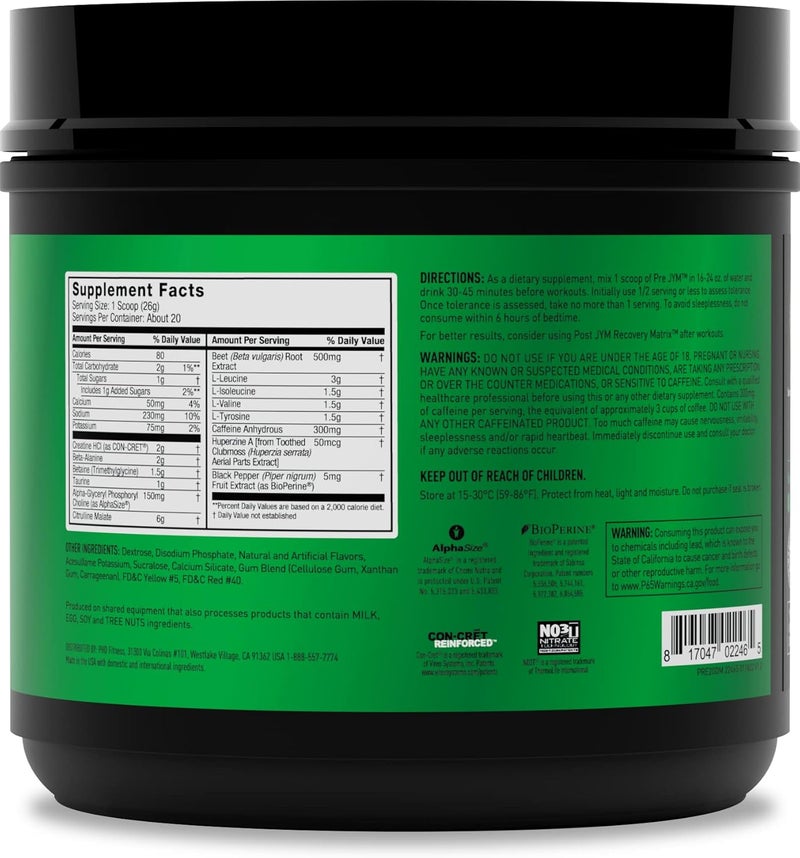 JYM Supplement Science بري جيم 30 حصة برتقال مانجو - Image 2