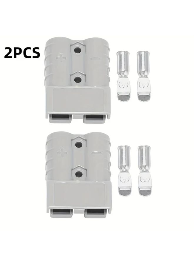 2pcs 50A High Current Battery Connectors Durable Plastic for Forklift and Electrical Wiring - Image 1