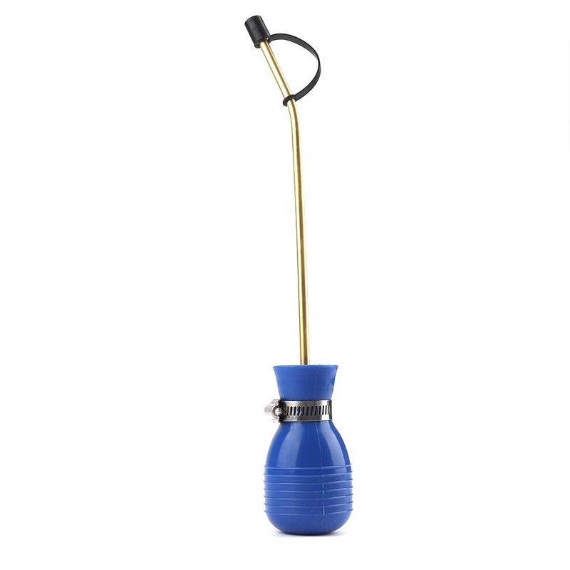 Sbestily Bug Treatment Powder Duster/Large Diatomaceous Earth Bulb Duster/Powder Applicator/Garden Applicator/Bulb with Long Copper Tube for Indoor and Outdoor Insect Treatment Blue - Image 1