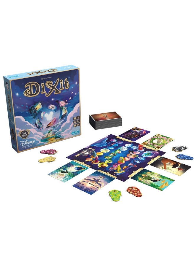 ليبيلود لعبة Dixit Disney Edition للوحة رواية القصص، لعبة ممتعة عائلية ليلية، لعب إبداعي للأعمار من 8+ 3 6 لاعبين، وقت لعب لمدة 30 دقيقة من Libellud - Image 2