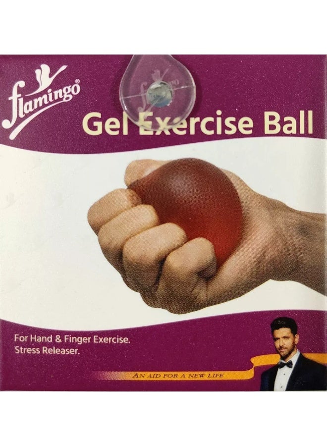 Flamingo Gel Exercise Ball - Medium Red - Image 1