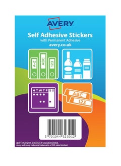 AVERY Self Adhesive Dots/Circle Labels - Red (Diameter 8 mm, 70 per Sheet, 560 Total)  - Image 2