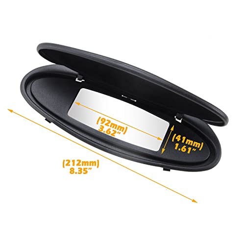 AMSPRAC Car Sun Visor Mirror Covers and Base Replacement, Visor Vanity Mirror Caps w/Mirror for Porsche 996/997-911 986/987 for Boxster for Cayman 1996-2010,Left Driver or Right Passenger Side,1PCS - Image 3