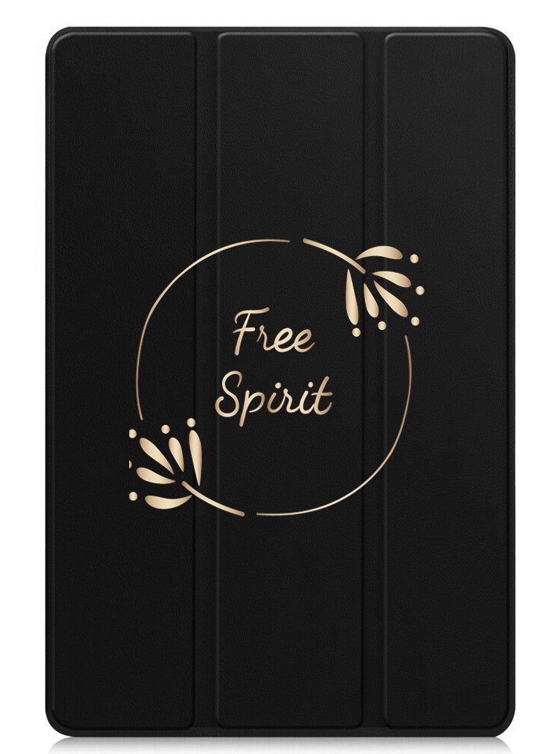 Theodor Protective Flip Case For Huawei MatePad SE 11 (2024) With Trifold Stand Auto Wake Sleep Shockproof Cover Free Spirit Circle - Image 1