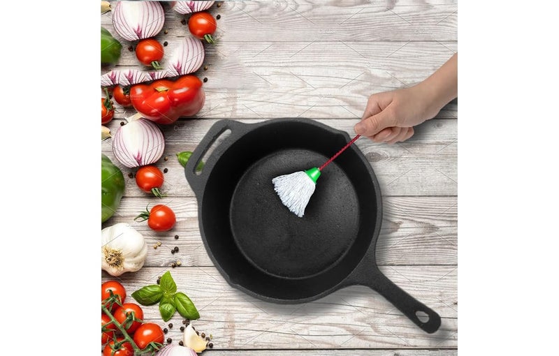 Ervio Kitchen Oil Brush with Soft Cotton Bristles | BPA-Free, Washable & Reusable | Perfect for BBQ, Baking, Cake Decorating, Cooking & Grilling - Image 3