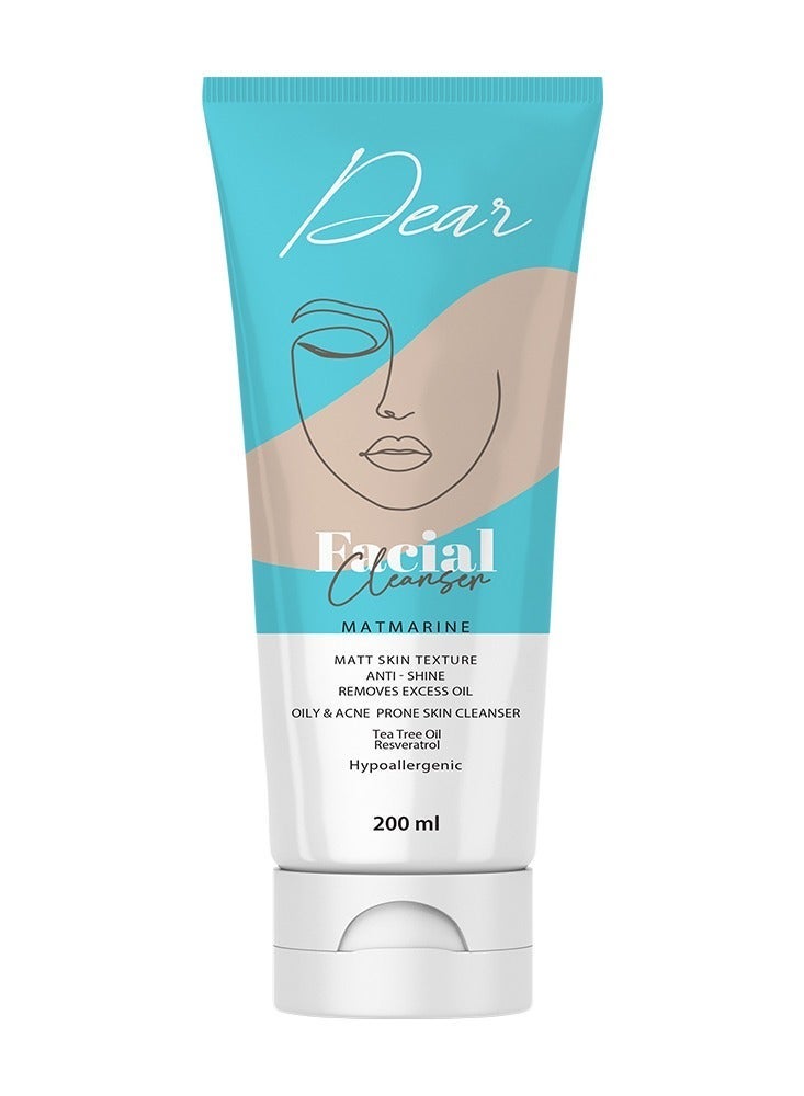 Dear Facial Cleanser For Oily & Acne Prone Skin 200ML 1+1 - Image 2