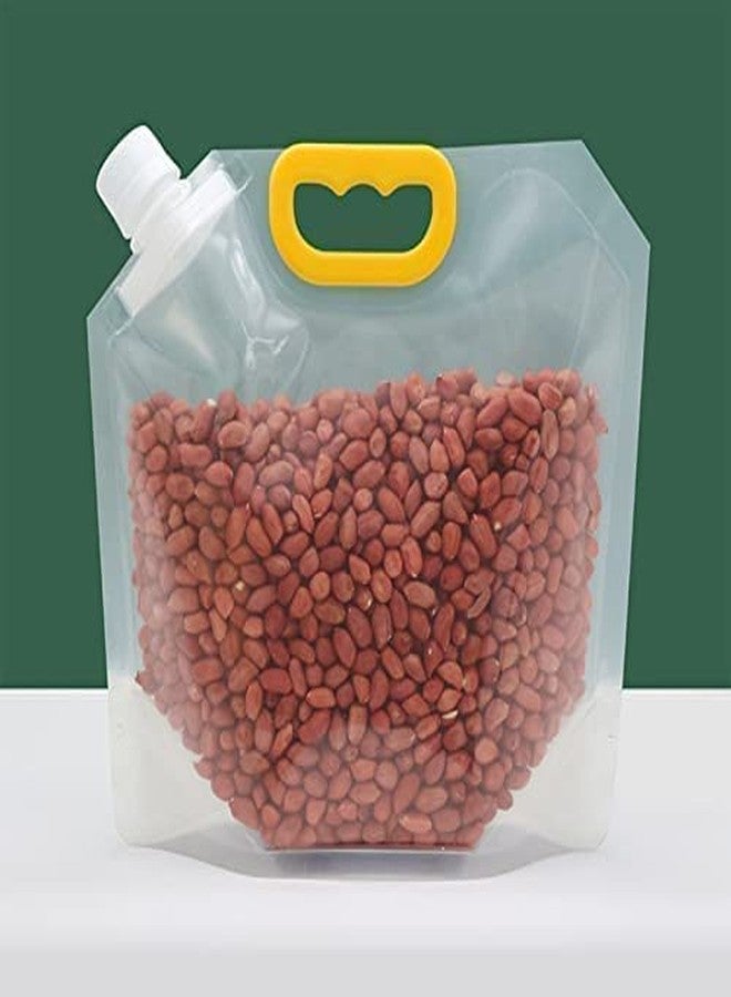 VATTU Transparent Grain Moisture-Proof Sealed Bag Reusable Clear Grain Storage Suction Bags, Safe Waterproof Food Packaging,Stand Up Sealed Packaging Bags - Image 3