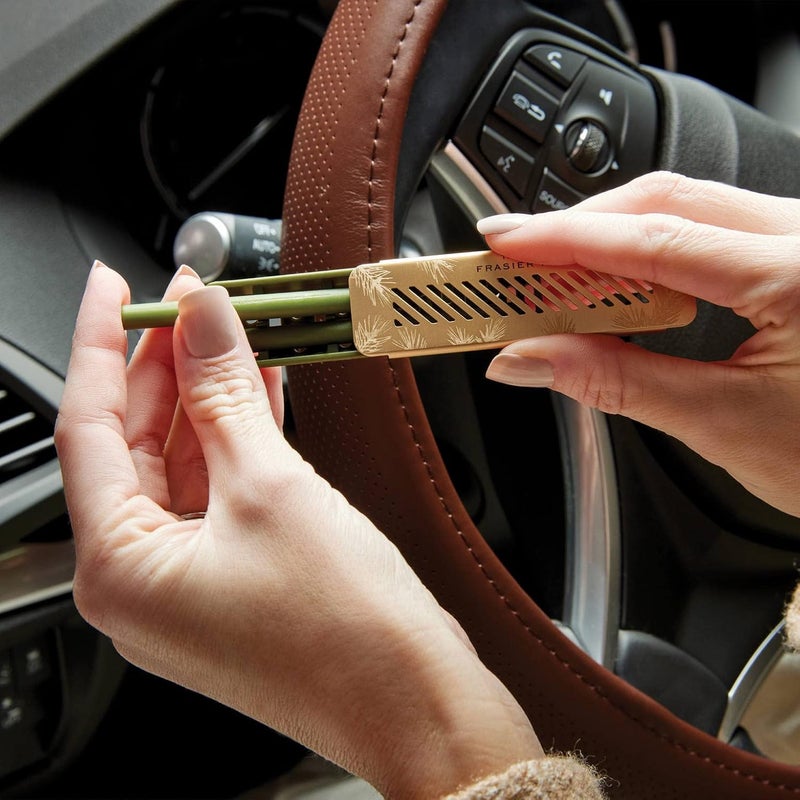 Thymes Frasier Fir Car Diffuser Refills - 4 Air Freshener Car Diffuser Reeds - Long-Lasting Car Air Freshener Refills with Fresh Scent - Car Essentials - Car Fragrance Diffuser Sold Separately - Image 2