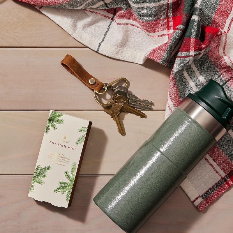 Thymes Frasier Fir Car Diffuser Refills - 4 Air Freshener Car Diffuser Reeds - Long-Lasting Car Air Freshener Refills with Fresh Scent - Car Essentials - Car Fragrance Diffuser Sold Separately - Image 4