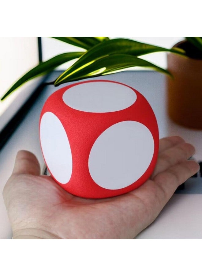 NUOBESTY 4 قطع نرد عملاق من الفوم، نرد قابل للمسح، نرد ضخم، نرد كبير، نرد قابل للكتابة، نرد ألعاب تعليمية، أدوات تعليمية للمنزل والفصل الدراسي - Image 3