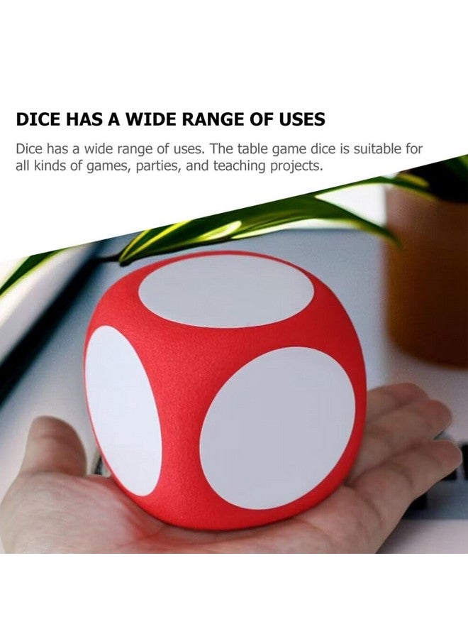 NUOBESTY 4 قطع نرد عملاق من الفوم، نرد قابل للمسح، نرد ضخم، نرد كبير، نرد قابل للكتابة، نرد ألعاب تعليمية، أدوات تعليمية للمنزل والفصل الدراسي - Image 5