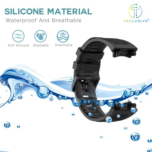 T TECLUSIVE Soft Silicone Strap Band Compatible with Amazfit T-Rex 2 | Adjustable Silicone Rubber Band with Installation Tool for Trex 2 (Beige) - Image 5