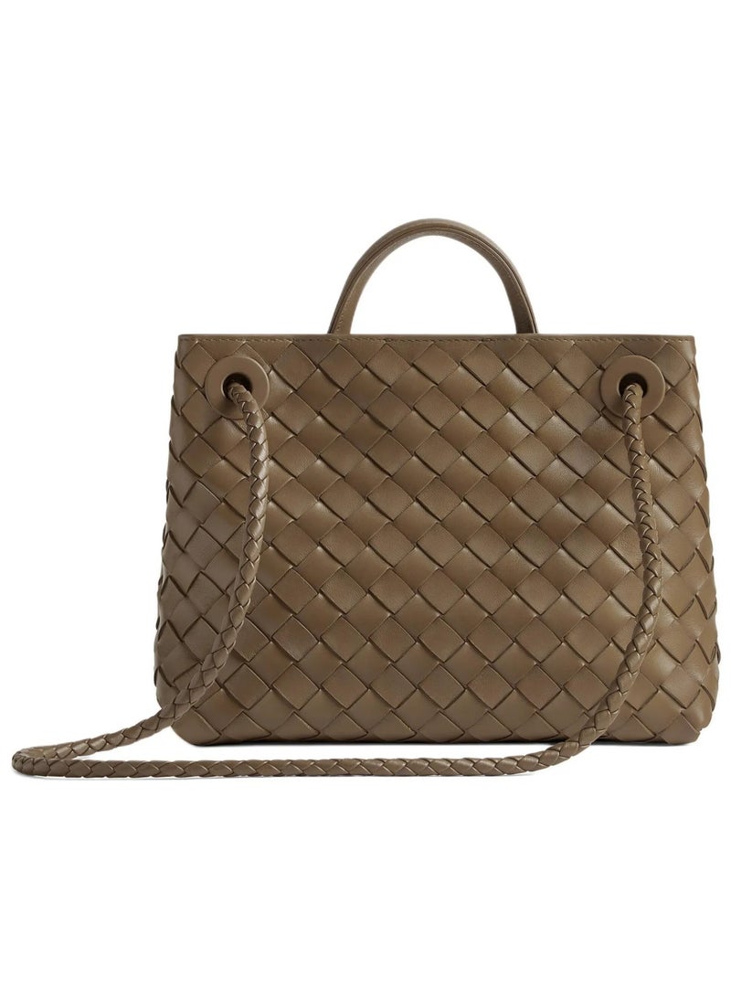 BOTTEGA VENETA Andiamo Top handle bag leather bag with signature knot detail and sliding cross-body strap. - Image 3