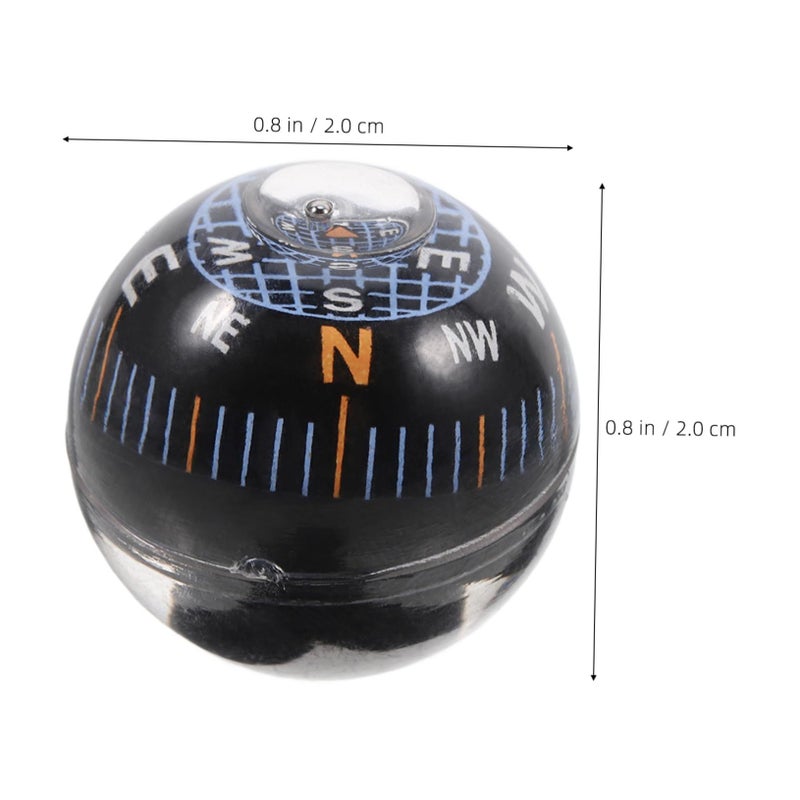 Sturdy Plastic Automotive Dashboard Ball Compass Spherical Car Compass - Image 3