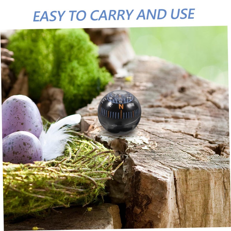 Sturdy Plastic Automotive Dashboard Ball Compass Spherical Car Compass - Image 5