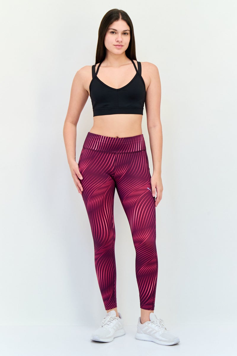 PUMA Women Sportswear Fit Training Leggings, Purple - Image 4