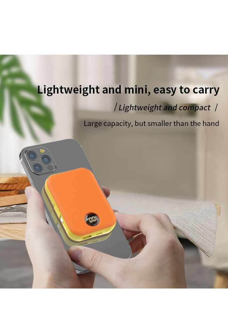 GULFLINK Fast Magnetic Portable Power Bank with Typec Cable 10000mah Blue - Image 5