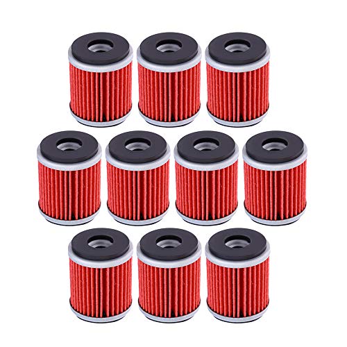 Saihisday فلتر زيت سايهيزداي بديل لياماها WR250F WR450F WR250X WR250R YFZ450X YFZ450R YZ250 XT250 YFZ450 YZ250F YZ450F YBR250 (10 قطع) - Image 1