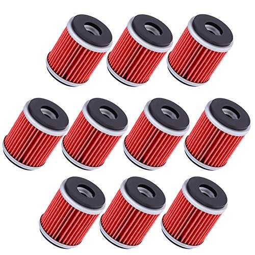 Saihisday فلتر زيت سايهيزداي بديل لياماها WR250F WR450F WR250X WR250R YFZ450X YFZ450R YZ250 XT250 YFZ450 YZ250F YZ450F YBR250 (10 قطع) - Image 2