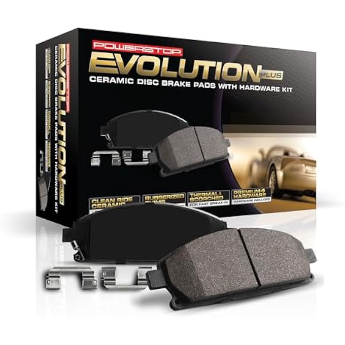 POWERSTOP Power Stop 171041 Z17 Rear Ceramic Brake Pads With Hardware - Image 1
