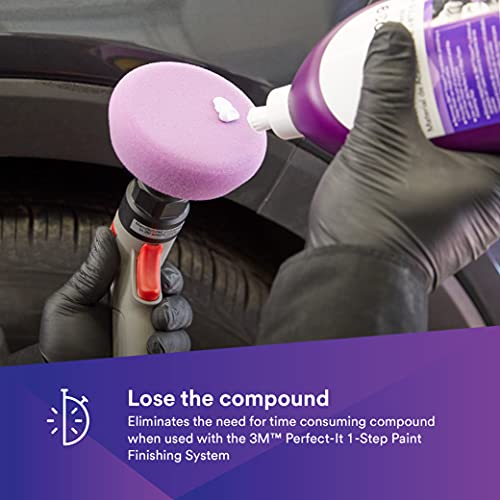 3M Perfect It 1 Step Finishing Material, 33039, for Paint Finishing Cars, Trucks, and Other Painted Surfaces, 32 fl oz, 6/Case, Purple - Image 2