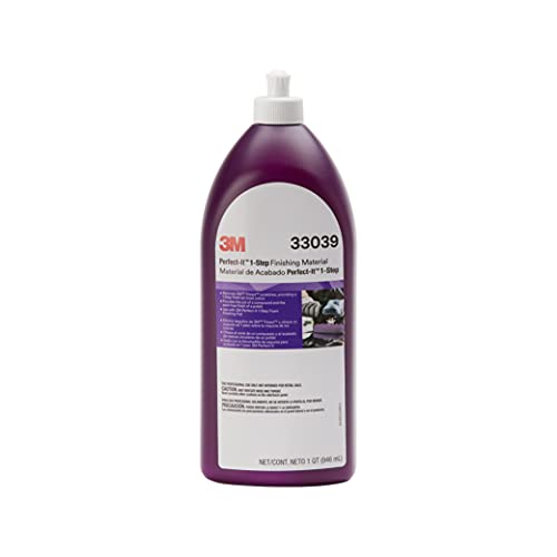 3M Perfect It 1 Step Finishing Material, 33039, for Paint Finishing Cars, Trucks, and Other Painted Surfaces, 32 fl oz, 6/Case, Purple - Image 1