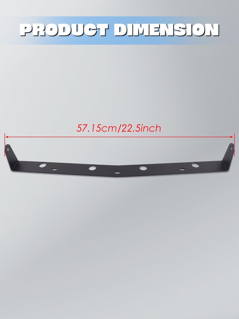 ADTOPI Lower Bumper Insert Light Bar Mount Bracket, Steel Front Hidden Lower Bumper Mount Bracket for 22 inch LED Light Bar Compatible with 2007-2013 Chevy Silverado 1500 and 2007-2010 Silverado 2500 - Image 4
