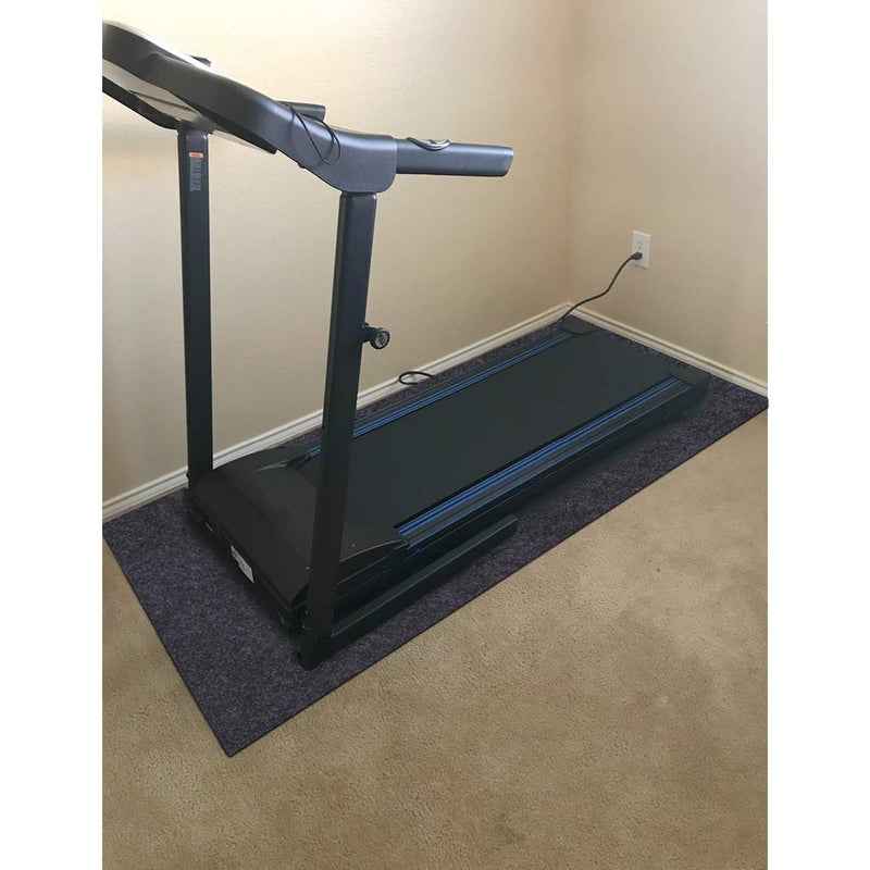 Fitness Equipment Mats, Absorbent/Waterproof â€“ Protects Exercise Equipment and Floorï¼ŒProtective Flooring Under Elliptical Machine mat, Indoor Treadmill Matï¼ŒWashable (24" x 66")