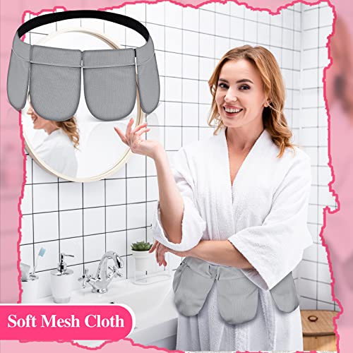 Jutom Mastectomy Drainage Holder with 4 Pouch Shower Bag Adjustable Drain Holder After Tummy Tuck Quick Dry Stretchy Handy for Mastectomy Recovery Breast Augmentation Reduction for Patient Care Kit (Gray) - Image 5