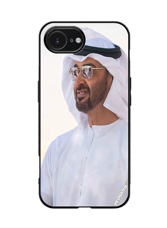 Protective Case Cover For Apple iPhone 16e Sheikh Mohamed Bin Zayed Al Nahyan Design Multicolour
