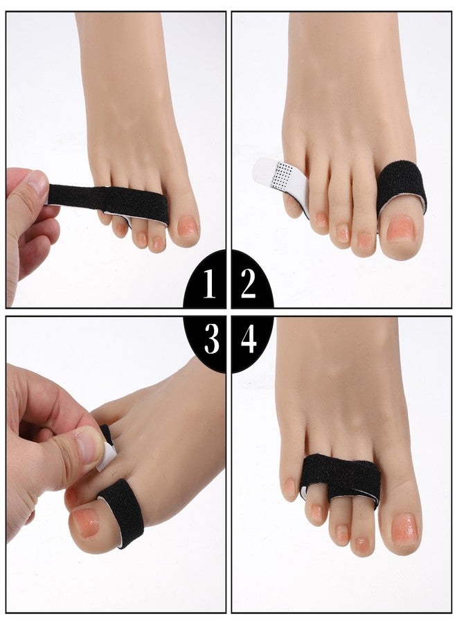 Alrhso Buddy Tape Finger Straps, 12 Pcs Finger Buddy Straps with Liner, Hook and Loop Fingers Splint for Fingers Toe Support - Image 3