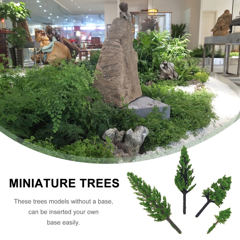 50pcs Model Scenery Architecture Trees Landscape Models - Image 3