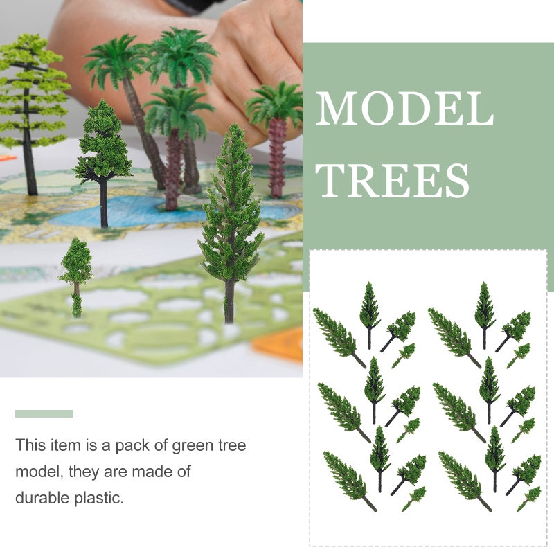 50pcs Model Scenery Architecture Trees Landscape Models - Image 2