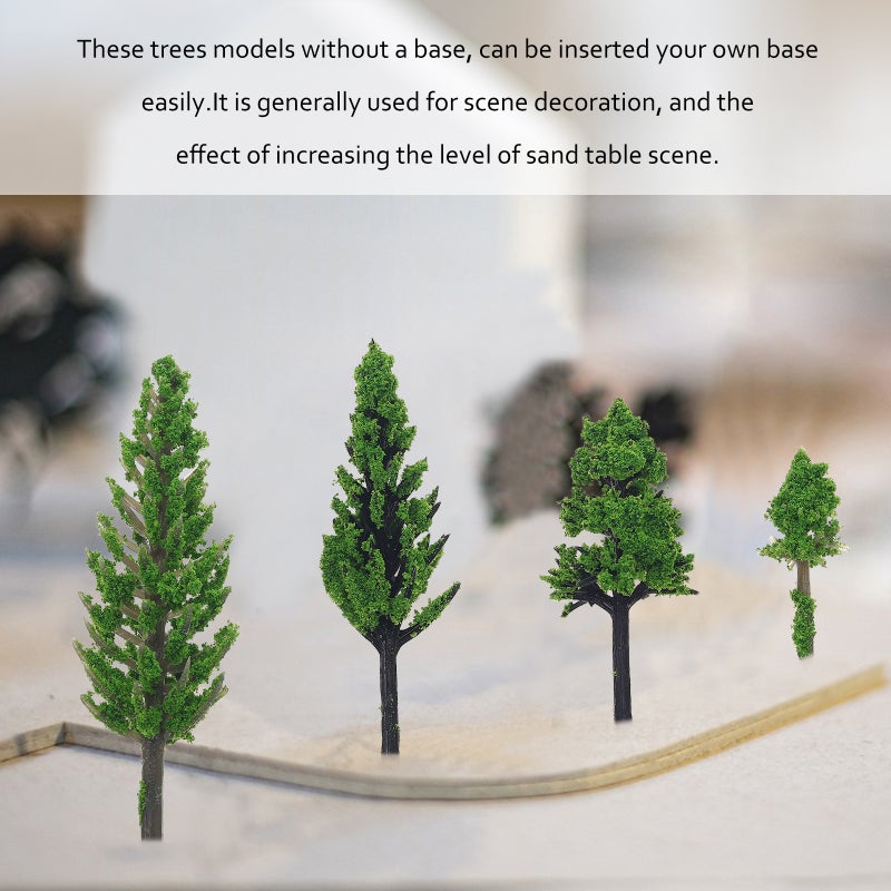 50pcs Model Scenery Architecture Trees Landscape Models - Image 5