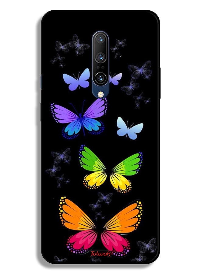 Tolwak OnePlus 7 Pro Protective Case Cover Colorful Butterflies - Image 2
